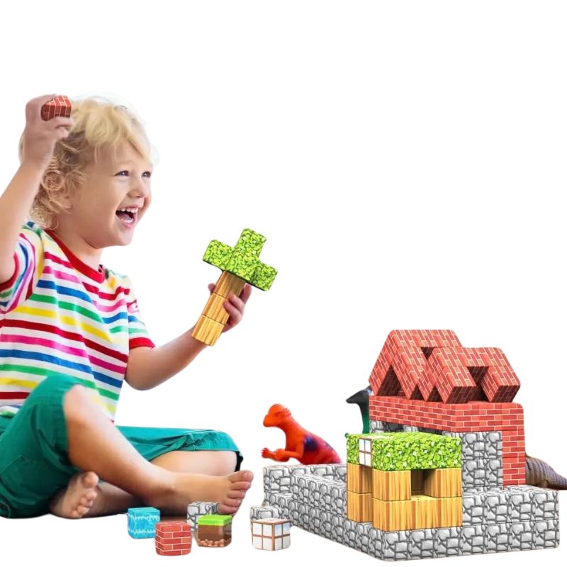 Blocos Magnéticos de Montar Minecraft