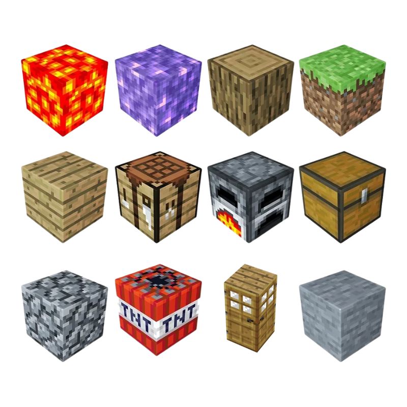 Blocos Magnéticos de Montar Minecraft