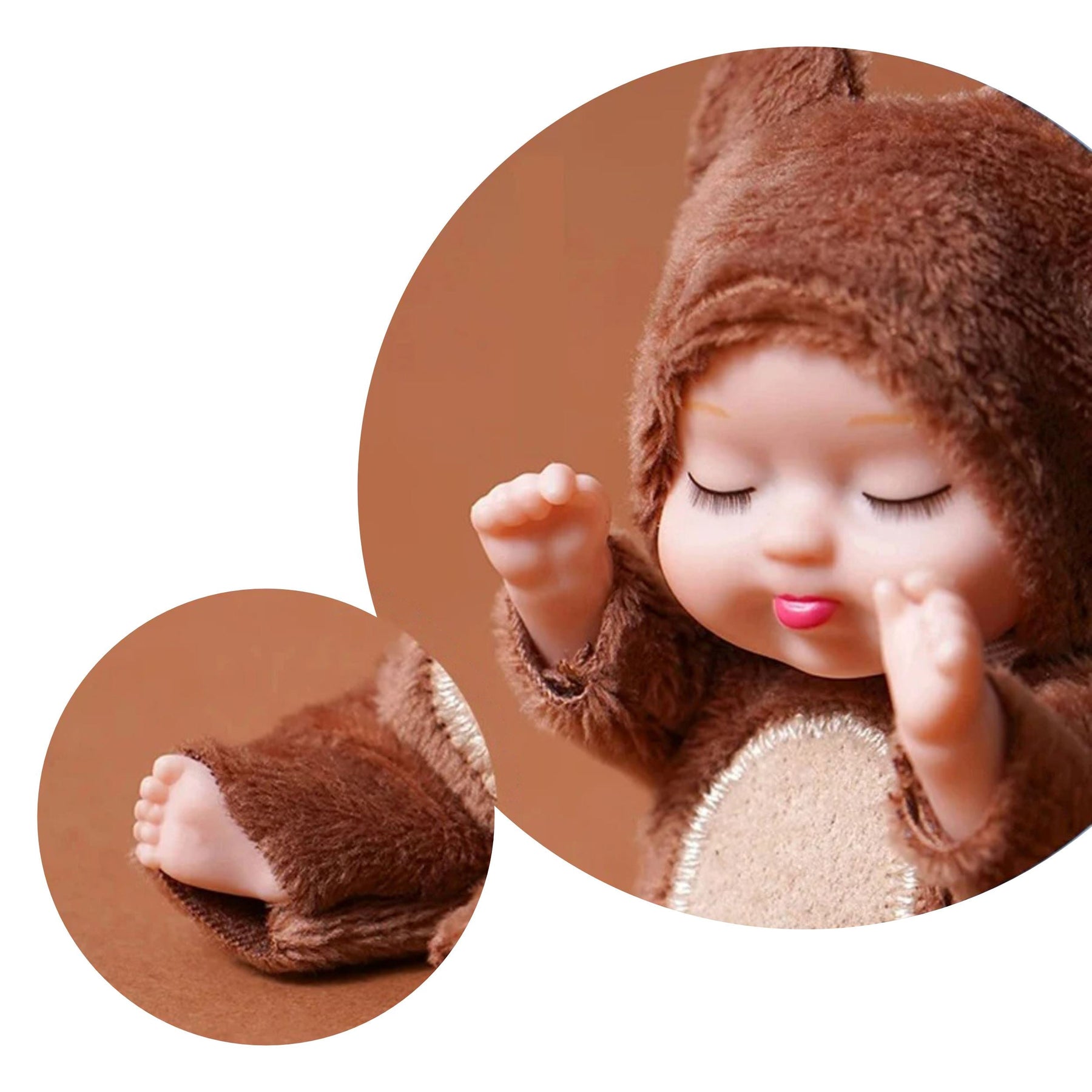 Coleção 6 Bebês Realistas Charming com Fantasia