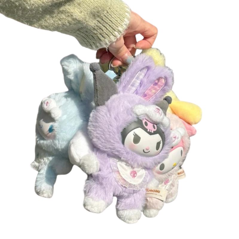 Boneco Labubu Hello Kitty Colecionável