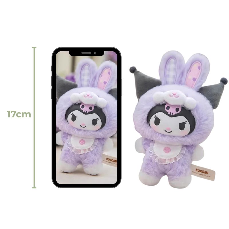 Boneco Labubu Hello Kitty Colecionável