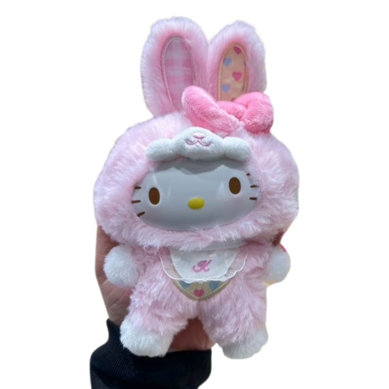 Boneco Labubu Hello Kitty Colecionável