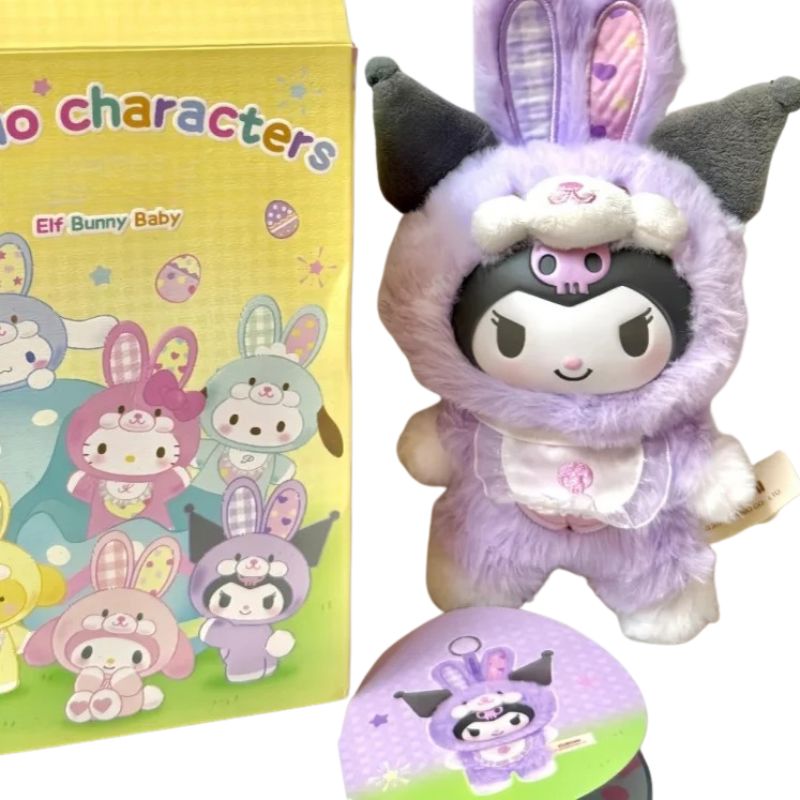 Boneco Labubu Hello Kitty Colecionável