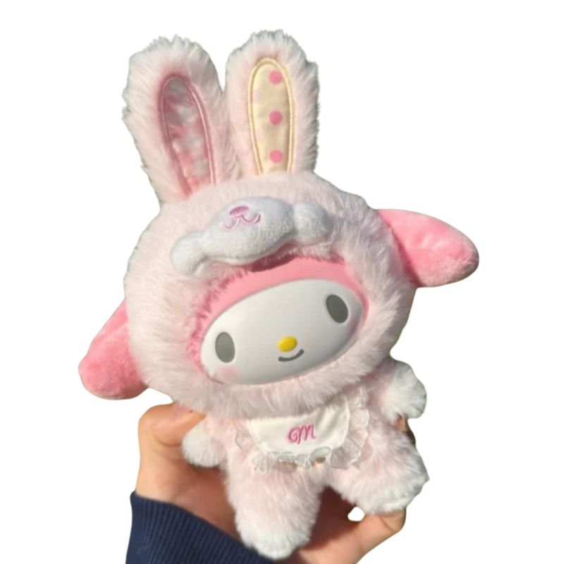 Boneco Labubu Hello Kitty Colecionável