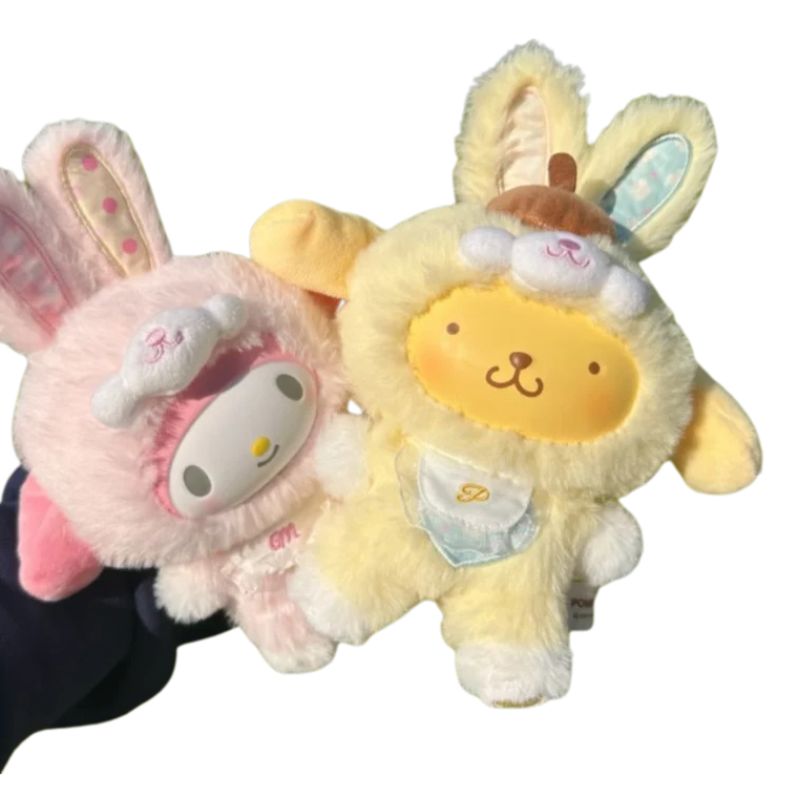 Boneco Labubu Hello Kitty Colecionável