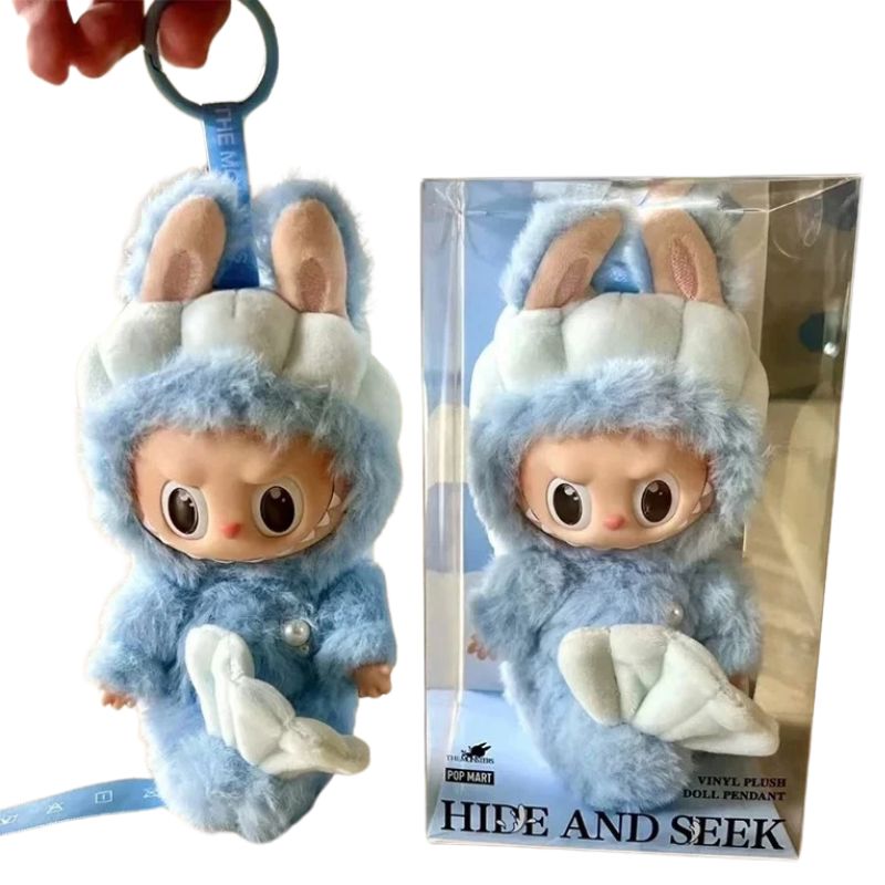 Boneco Labubu Merlin Sereia Azul Colecionável