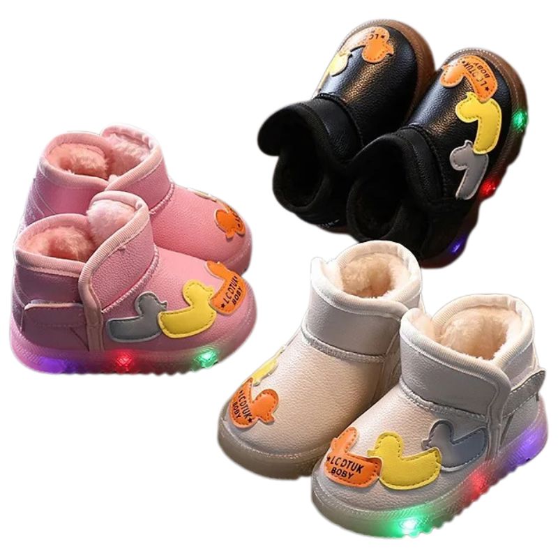 Botinha Infantil Com Luz LED Patinho