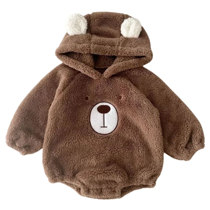 Conjunto Bebê Macacão e Body de Ursinho