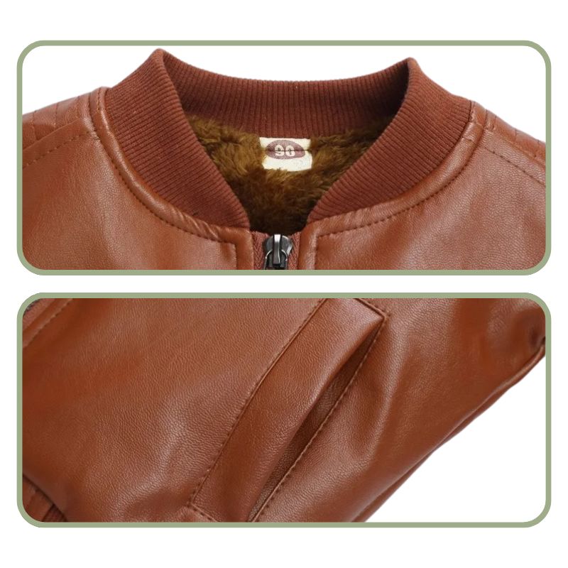 Jaqueta de Couro Infantil Masculina