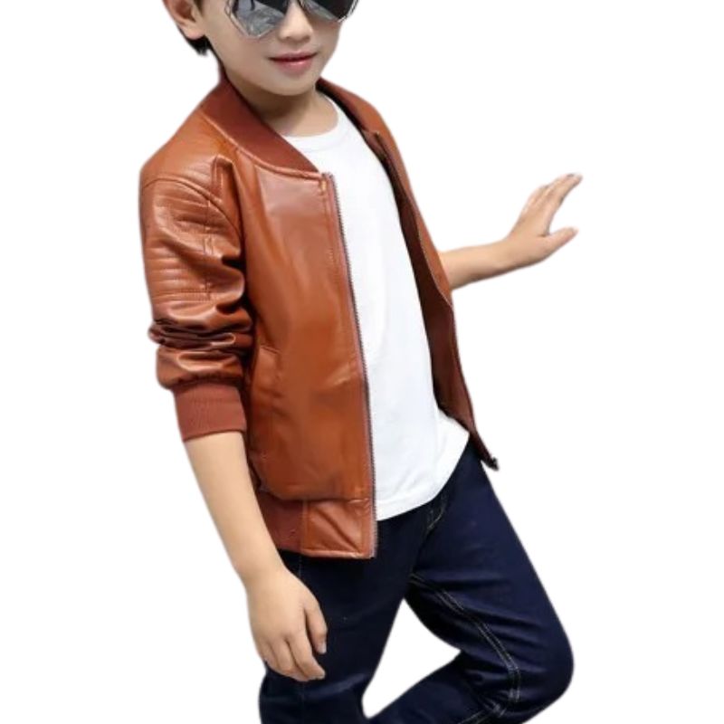 Jaqueta de Couro Infantil Masculina