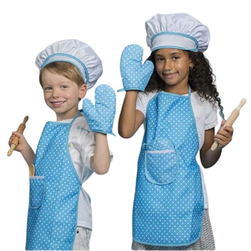 Kit Acessórios de Cozinha + Avental Infantil Bambino