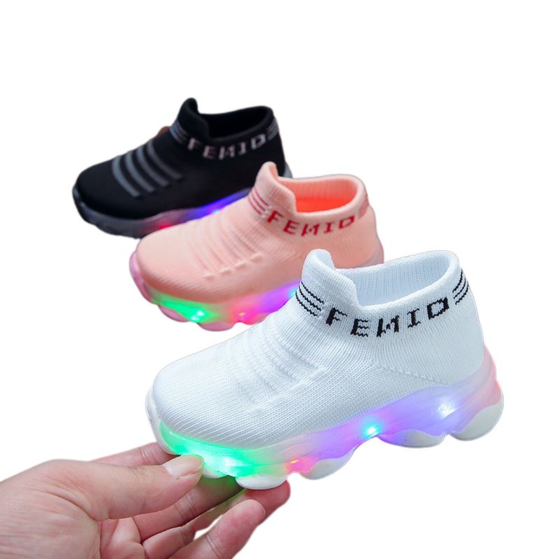 Tênis Casual Infantil com LED