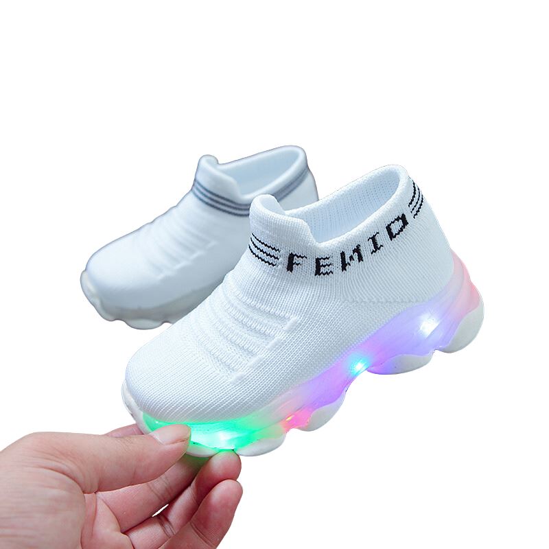Tênis Casual Infantil com LED