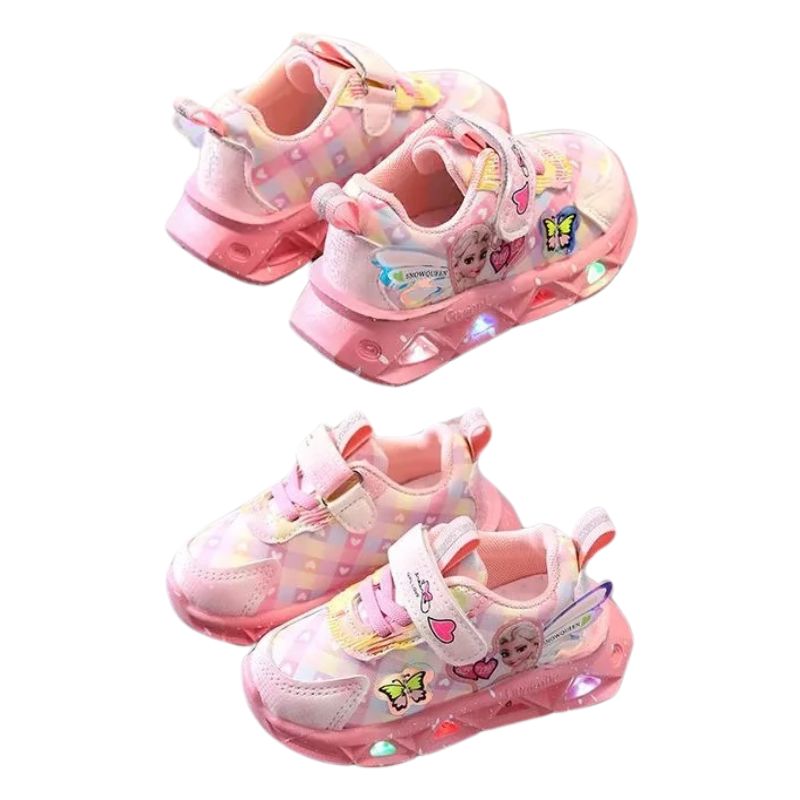 Tênis Frozen Luzinha LED Infantil