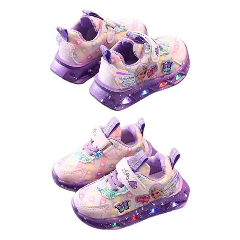 Tênis Frozen Luzinha LED Infantil
