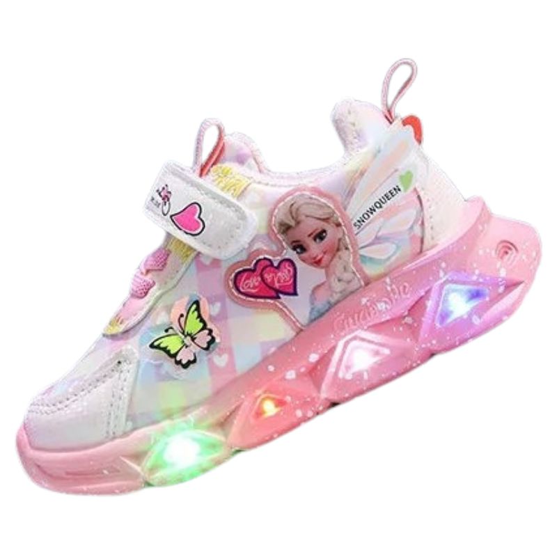 Tênis Frozen Luzinha LED Infantil