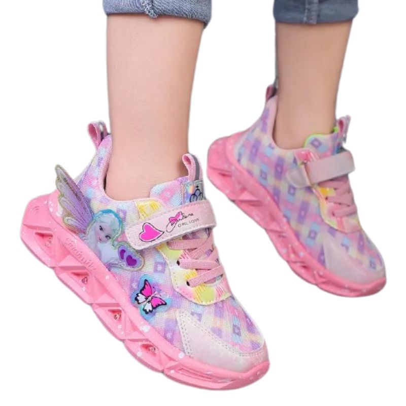 Tênis Frozen Luzinha LED Infantil