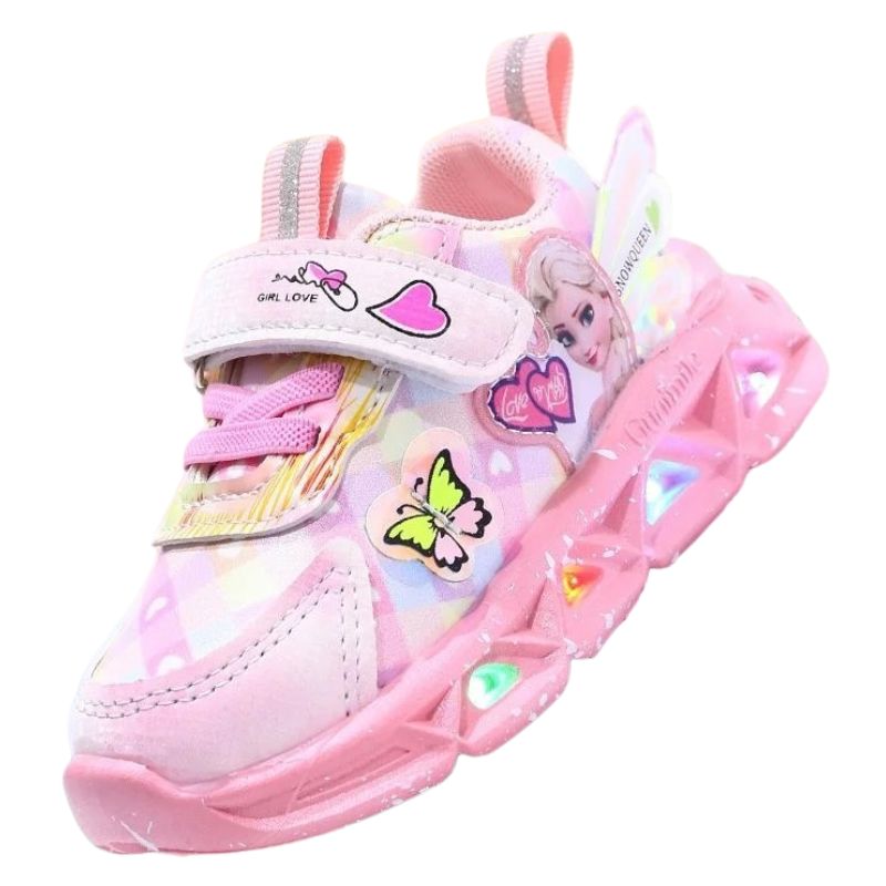 Tênis Frozen Luzinha LED Infantil
