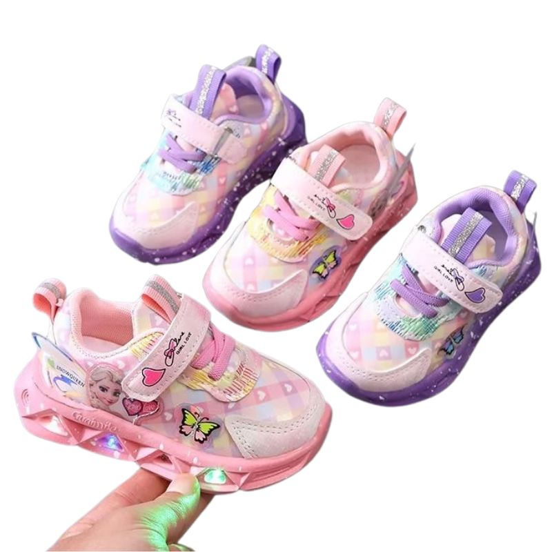 Tênis Frozen Luzinha LED Infantil