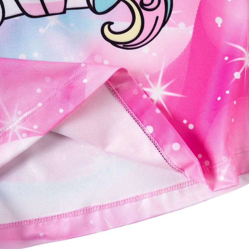 Vestido Infantil Manga Curta Unicórnio