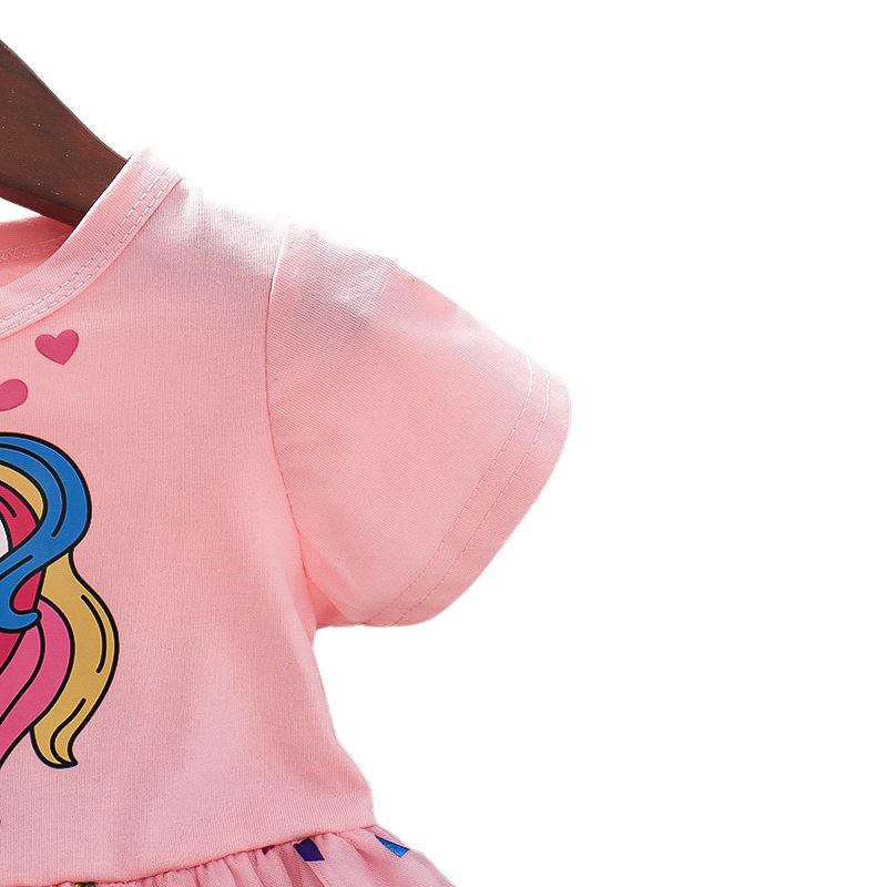 Vestido Verão Unicórnio Infantil