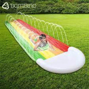 Brinquedo Infantil Escorregador de Água com Chafariz + BRINDE 2 Botes de Peito