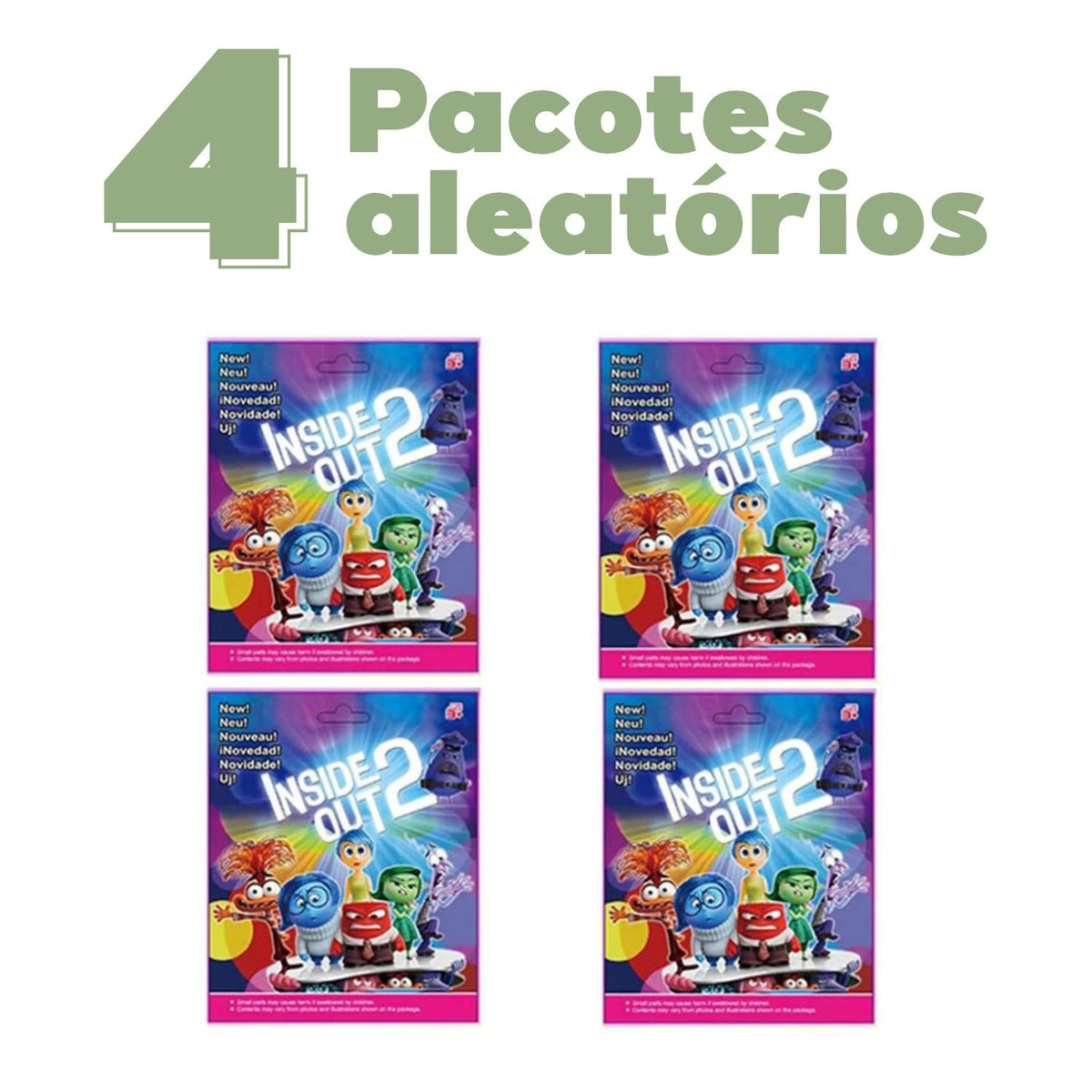 Coleção Bonecos Divertidamente com Figurinhas