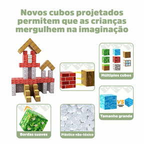 Blocos Magnéticos de Montar Minecraft