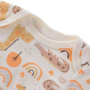 Body Infantil Manga Curta Unissex com Estampa e sem Estampa - Conjunto com 4 Unidades