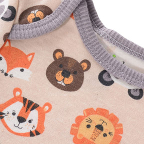 Body Infantil Manga Curta Unissex com Estampa e sem Estampa - Conjunto com 4 Unidades