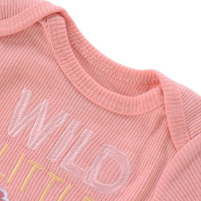 Body Infantil Manga Curta Unissex com Estampa e sem Estampa - Conjunto com 4 Unidades