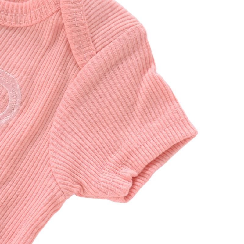 Body Infantil Manga Curta Unissex com Estampa e sem Estampa - Conjunto com 4 Unidades
