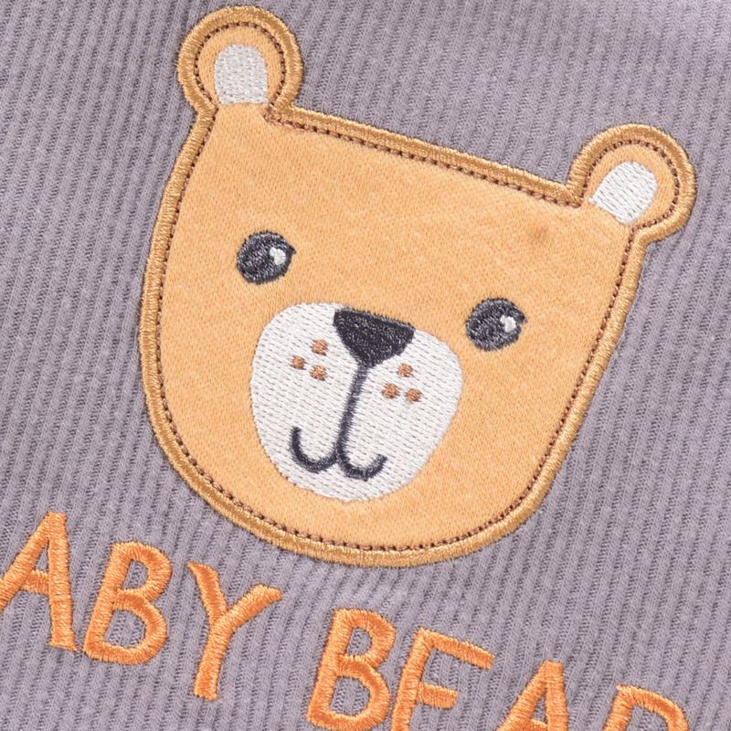 Body Infantil Manga Curta Unissex com Estampa e sem Estampa - Conjunto com 4 Unidades