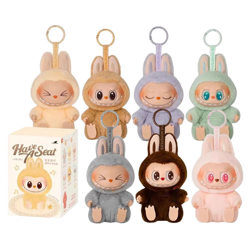 Boneco Labubu Sentado Coleção Completa