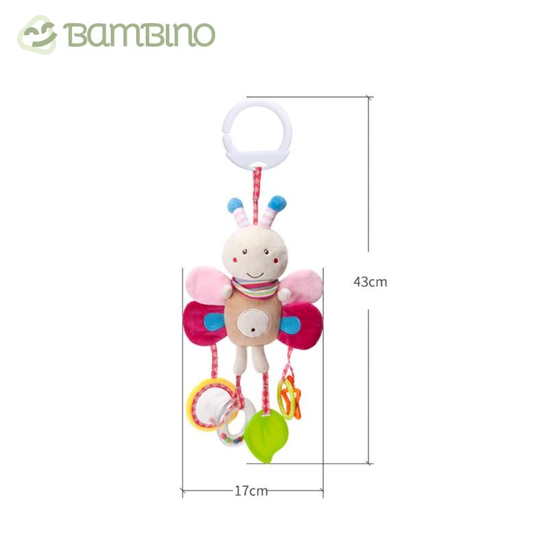 Chocalho Primeiro Toque para Carrinho de Bebê Bambino