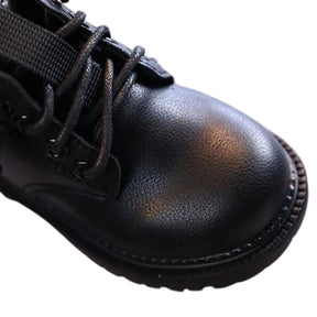 Bota Coturno de Couro Infantil Pelúciada