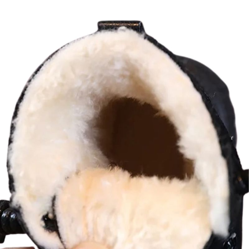Bota Coturno de Couro Infantil Pelúciada