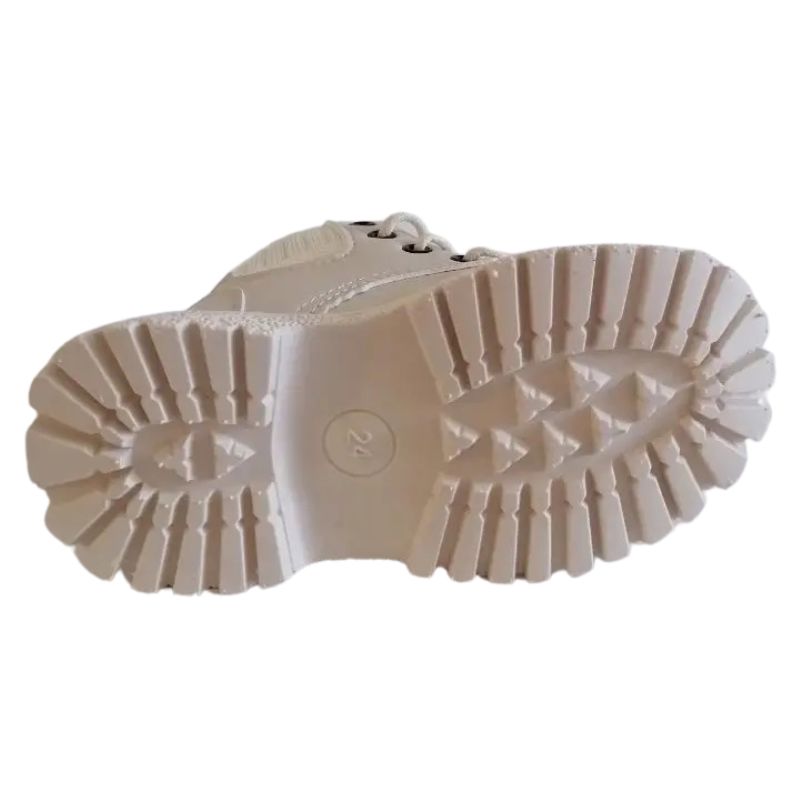 Bota Coturno de Couro Infantil Pelúciada