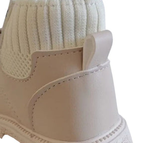 Bota Coturno de Couro Infantil Pelúciada