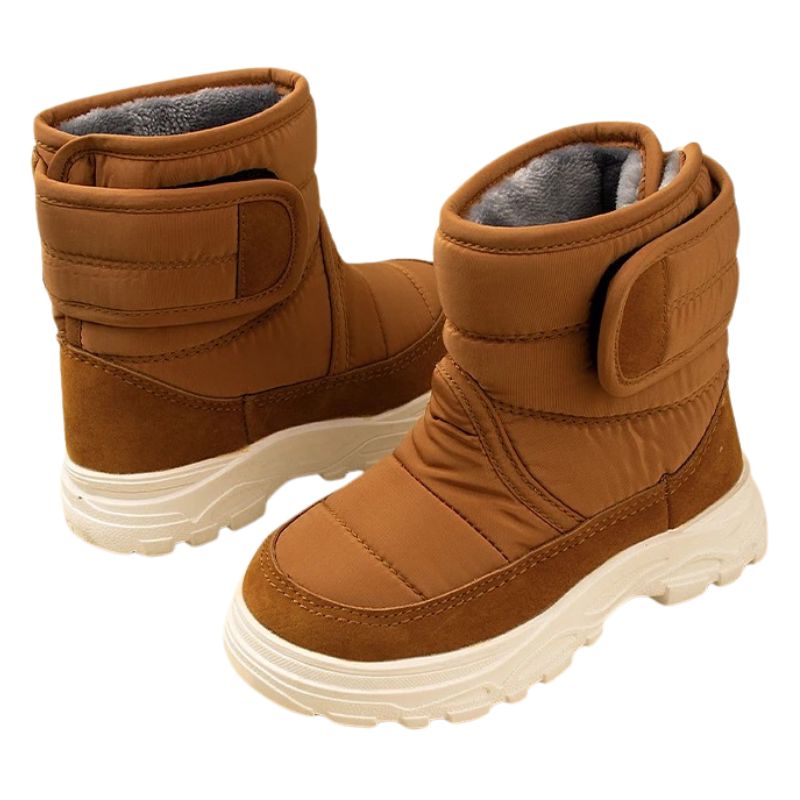 Bota Coturno Infantil Peluciada Velcro