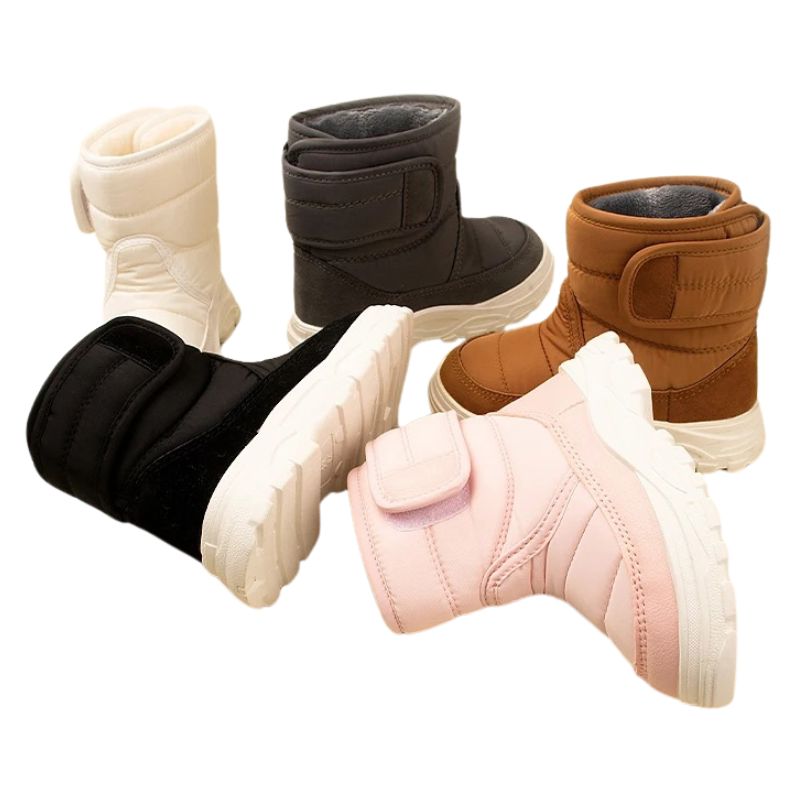Bota Coturno Infantil Peluciada Velcro