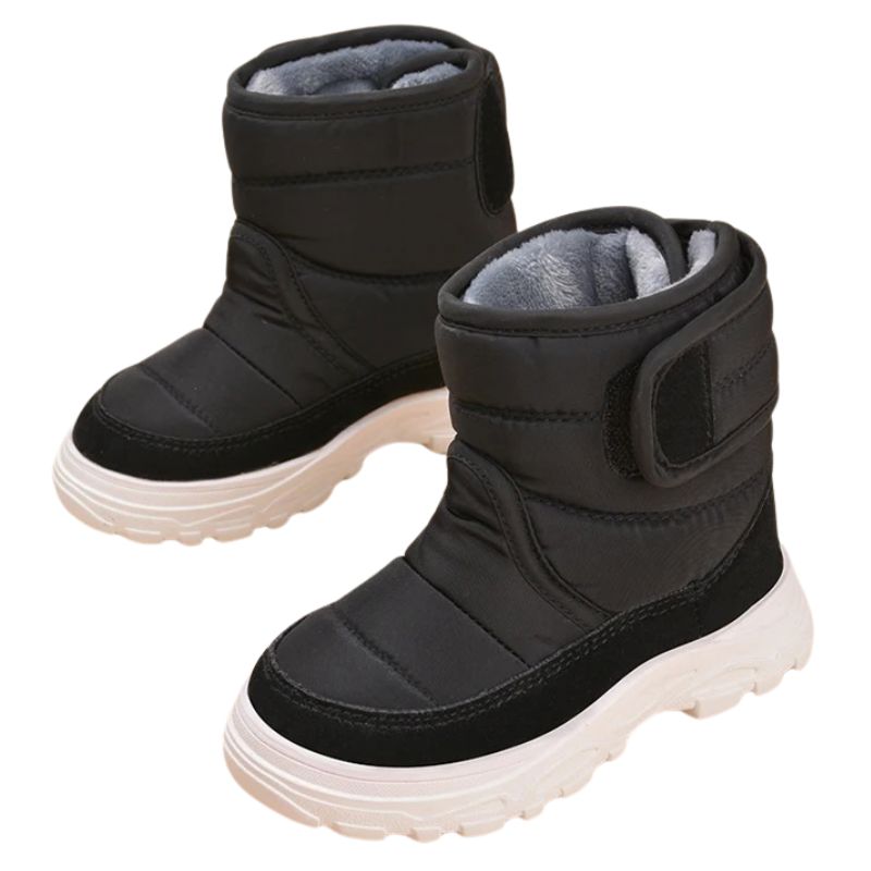Bota Coturno Infantil Peluciada Velcro