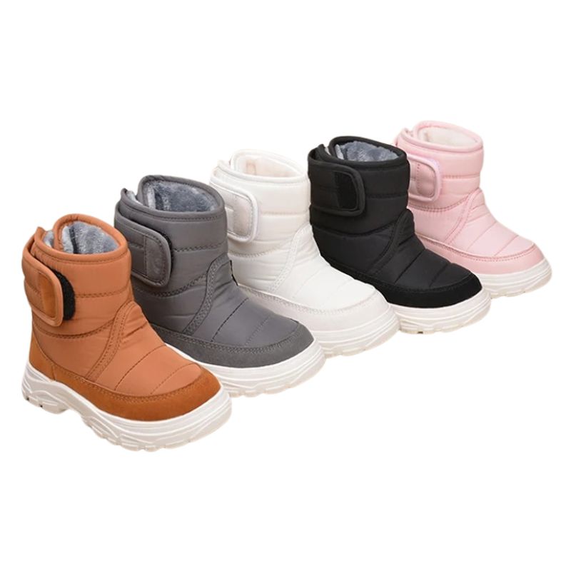 Bota Coturno Infantil Peluciada Velcro