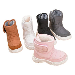 Bota Coturno Infantil Peluciada Velcro