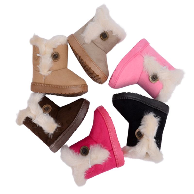 Bota Pelúcia de Inverno Infantil - Pantufinha Revestida de Lã