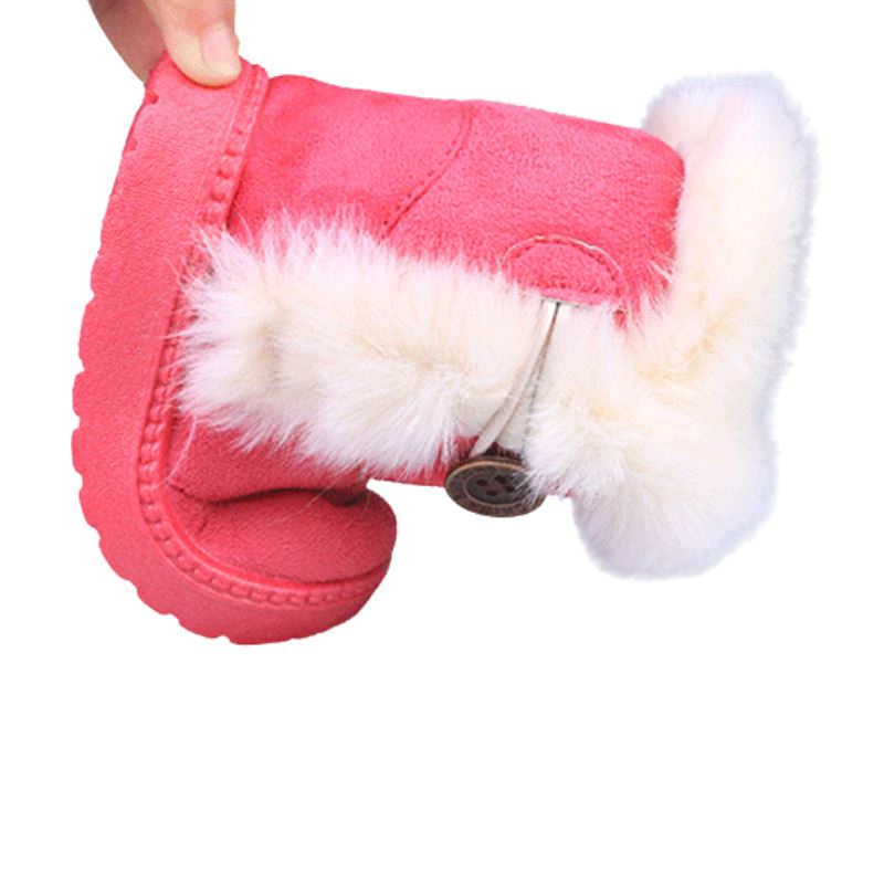 Bota Pelúcia de Inverno Infantil - Pantufinha Revestida de Lã