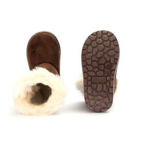 Bota Pelúcia de Inverno Infantil - Pantufinha Revestida de Lã
