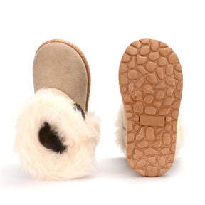 Bota Pelúcia de Inverno Infantil - Pantufinha Revestida de Lã