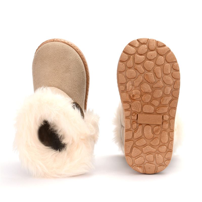 Bota Pelúcia de Inverno Infantil - Pantufinha Revestida de Lã