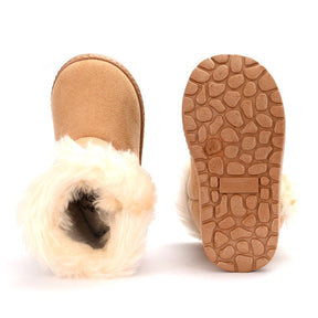 Bota Pelúcia de Inverno Infantil - Pantufinha Revestida de Lã